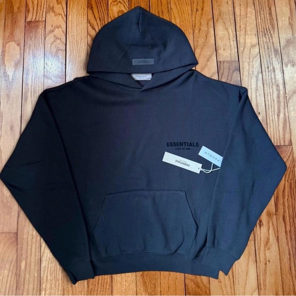 Fear Of God Essentials Stretch Limo Black 2 Piece Set FW22 - Picture 2 of 7